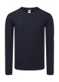 Heren T-shirt LS Fruit of the Loom Iconic 150 Classic 61-446-0 Deep Navy